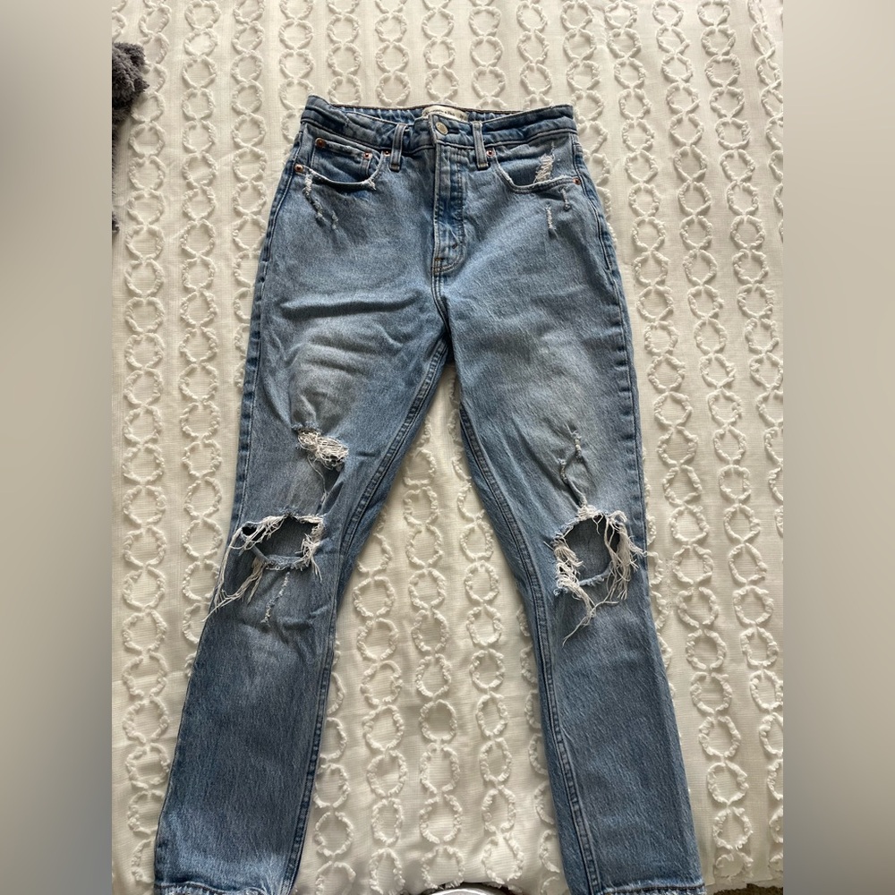 Distressed Blue Women's Jeans